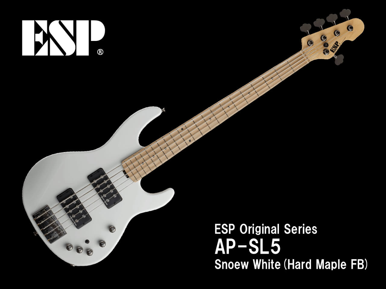 【受注生産】ESP(イーエスピー) AP-SL5 / Snow White (Hard Mpale FB)