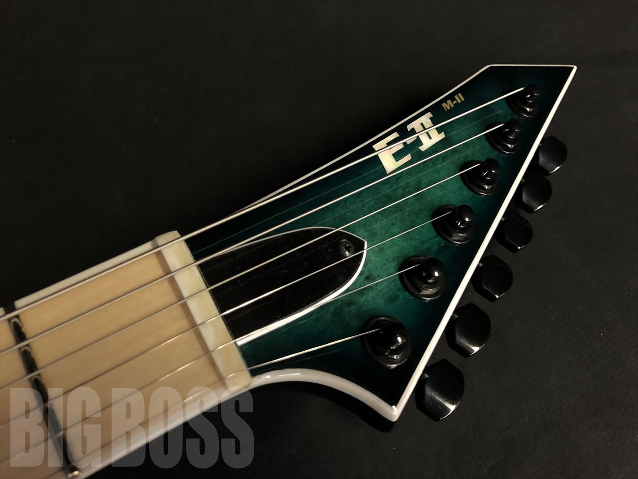 【受注生産】E-II(イーツー) M-II NT HS QM / Black Turquoise Burst