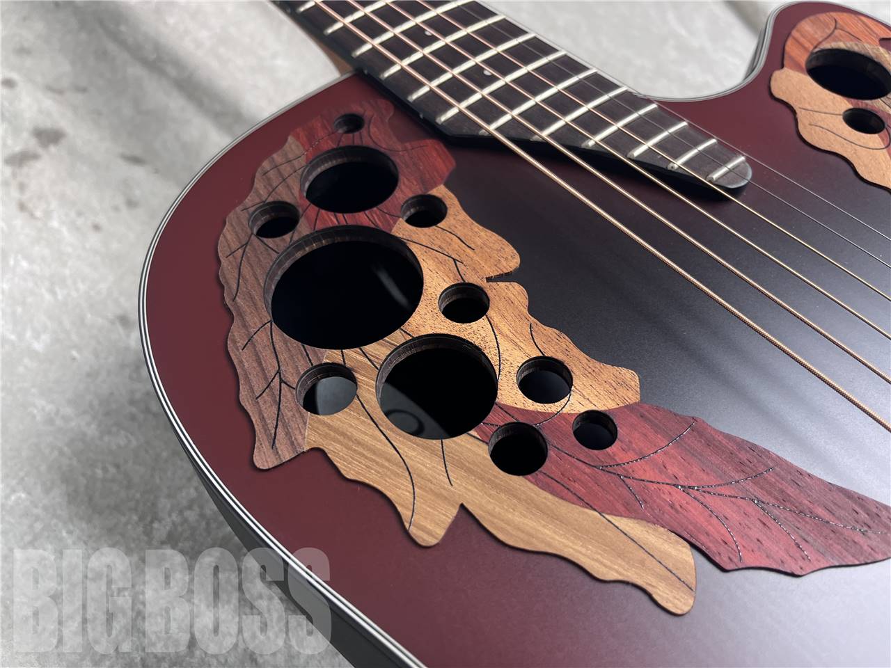 【即納可能】Ovation(オベーション) Celebrity Elite Exotic Mid Depth CE44 RRB Reverse Red Burst (エレクトリックアコースティックギター) お茶の水駅前店・別館 - 4