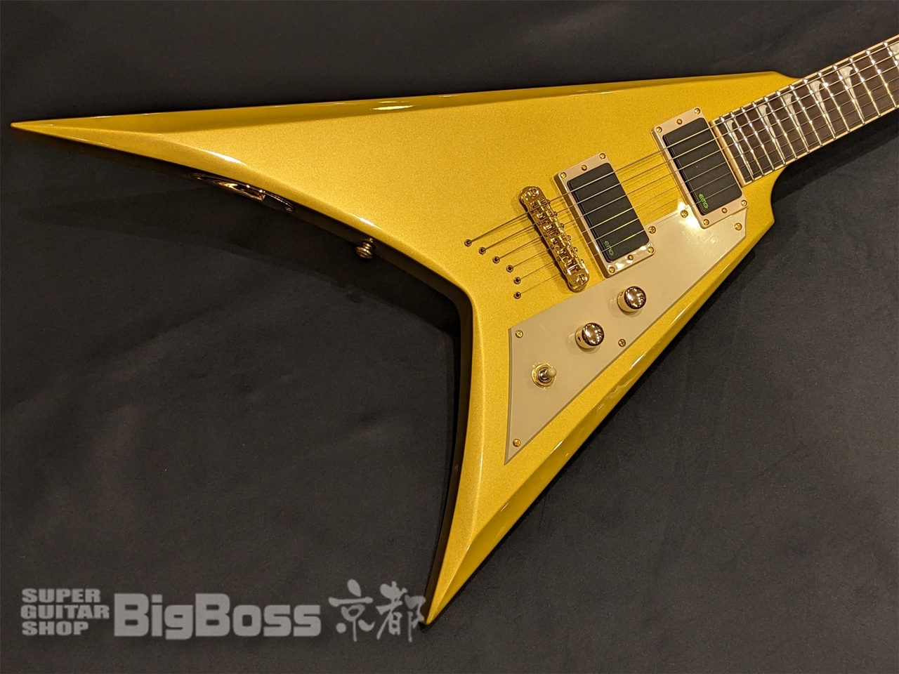 【即納可能/アウトレット】LTD(エルティーディー) KH-V / Metalic Gold (METALLICA Kirk Hammettモデル) 京都店