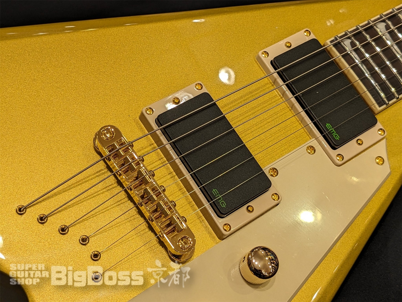 【即納可能/アウトレット】LTD(エルティーディー) KH-V / Metalic Gold (METALLICA Kirk Hammettモデル) 京都店