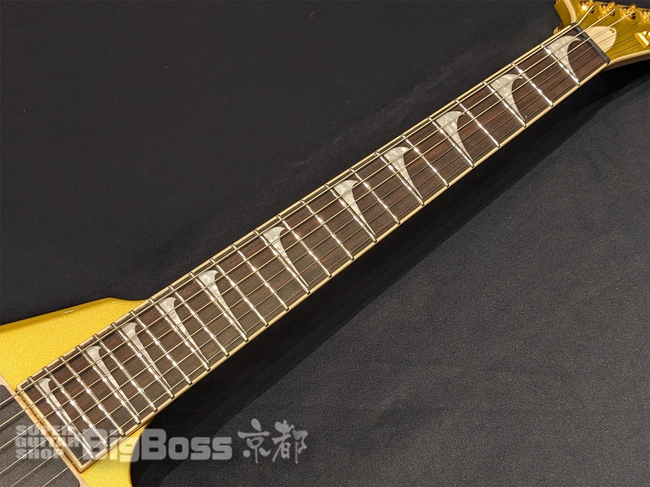 【即納可能/アウトレット】LTD(エルティーディー) KH-V / Metalic Gold (METALLICA Kirk Hammettモデル) 京都店