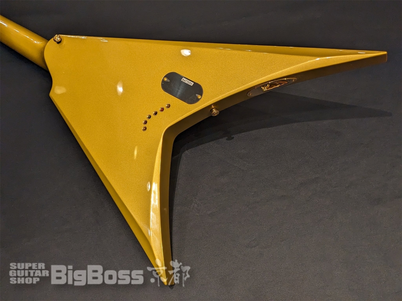 【即納可能/アウトレット】LTD(エルティーディー) KH-V / Metalic Gold (METALLICA Kirk Hammettモデル) 京都店