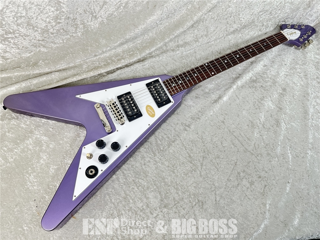 【即納可能】 Epiphone( エピフォン ) Kirk Hammett 1979 Flying V (Purple Metallic) お茶の水駅前店(東京)