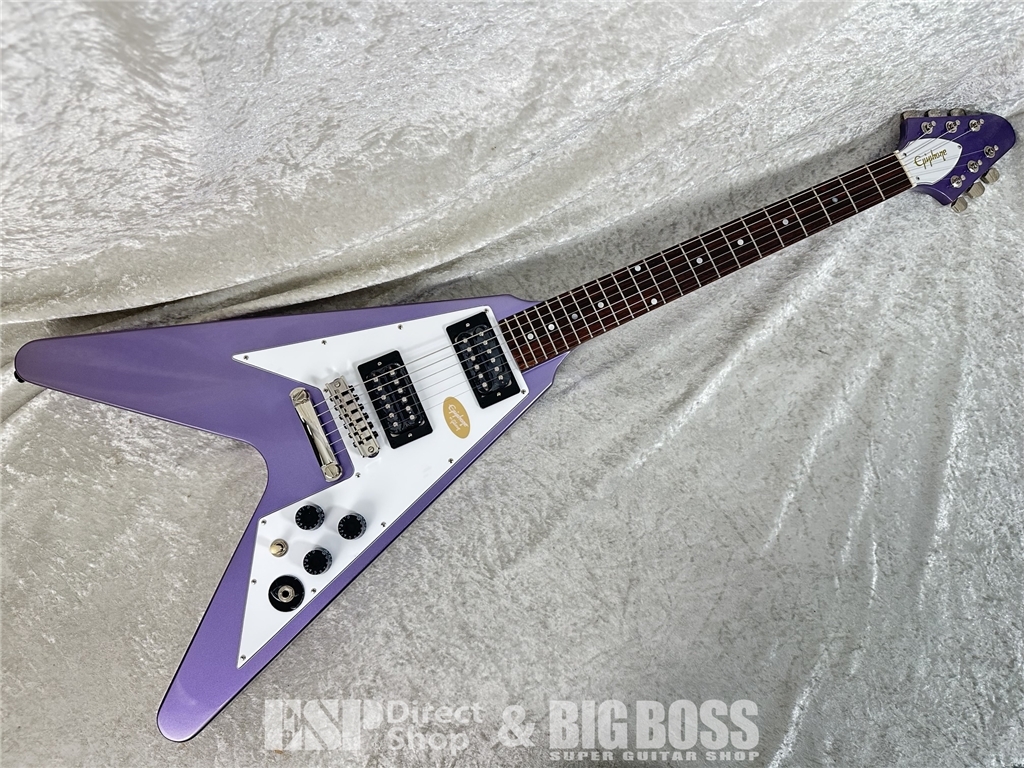 【即納可能】 Epiphone( エピフォン ) Kirk Hammett 1979 Flying V (Purple Metallic) お茶の水駅前店(東京) - 2