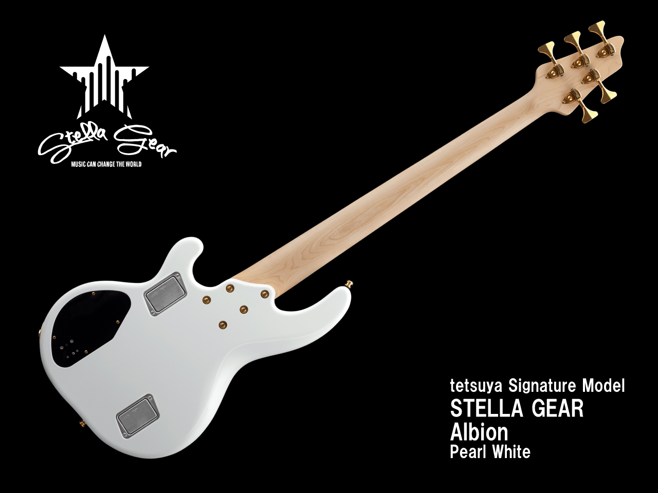【受注生産】STELLA GEAR(スレラギア) Albion / Pearl White (L’Arc～en～Ciel/tetsuyaモデル)