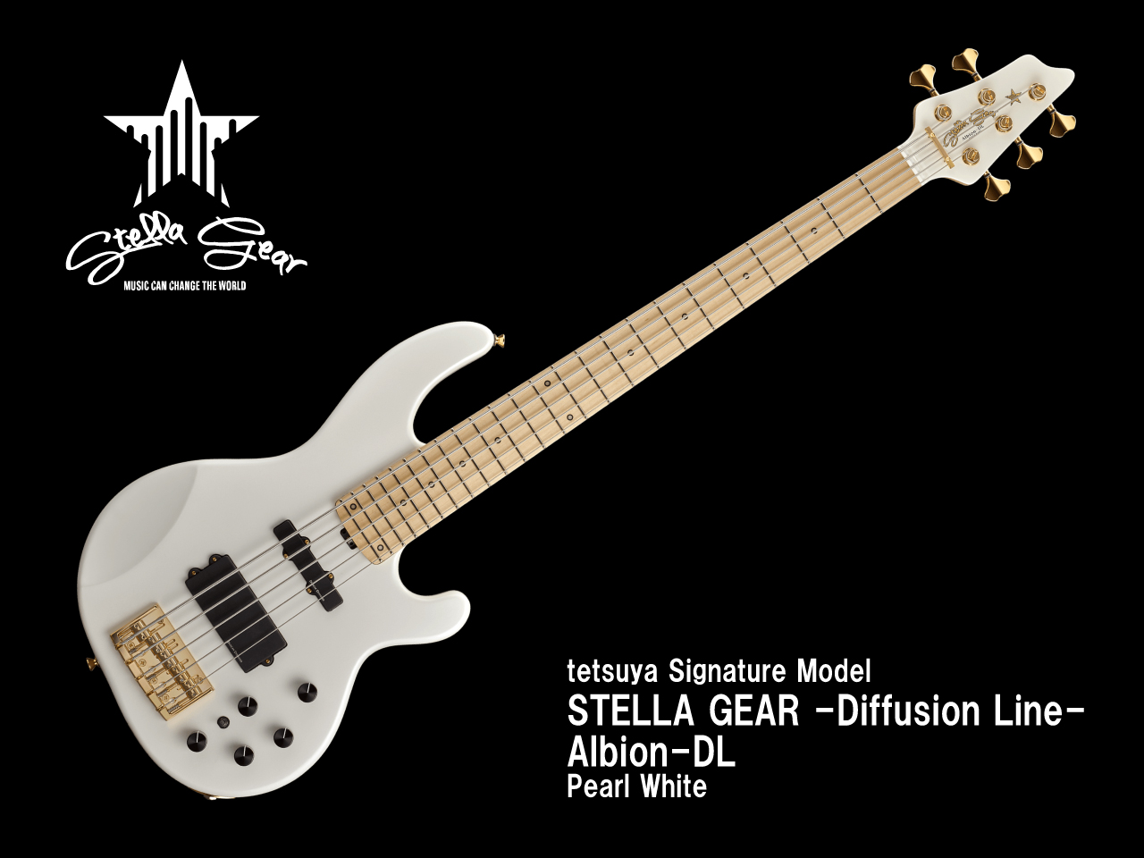【受注生産】STELLA GEAR(スレラギア) -Diffusion Line- Albion-DL / Pearl White (L’Arc～en～Ciel/tetsuyaモデル)