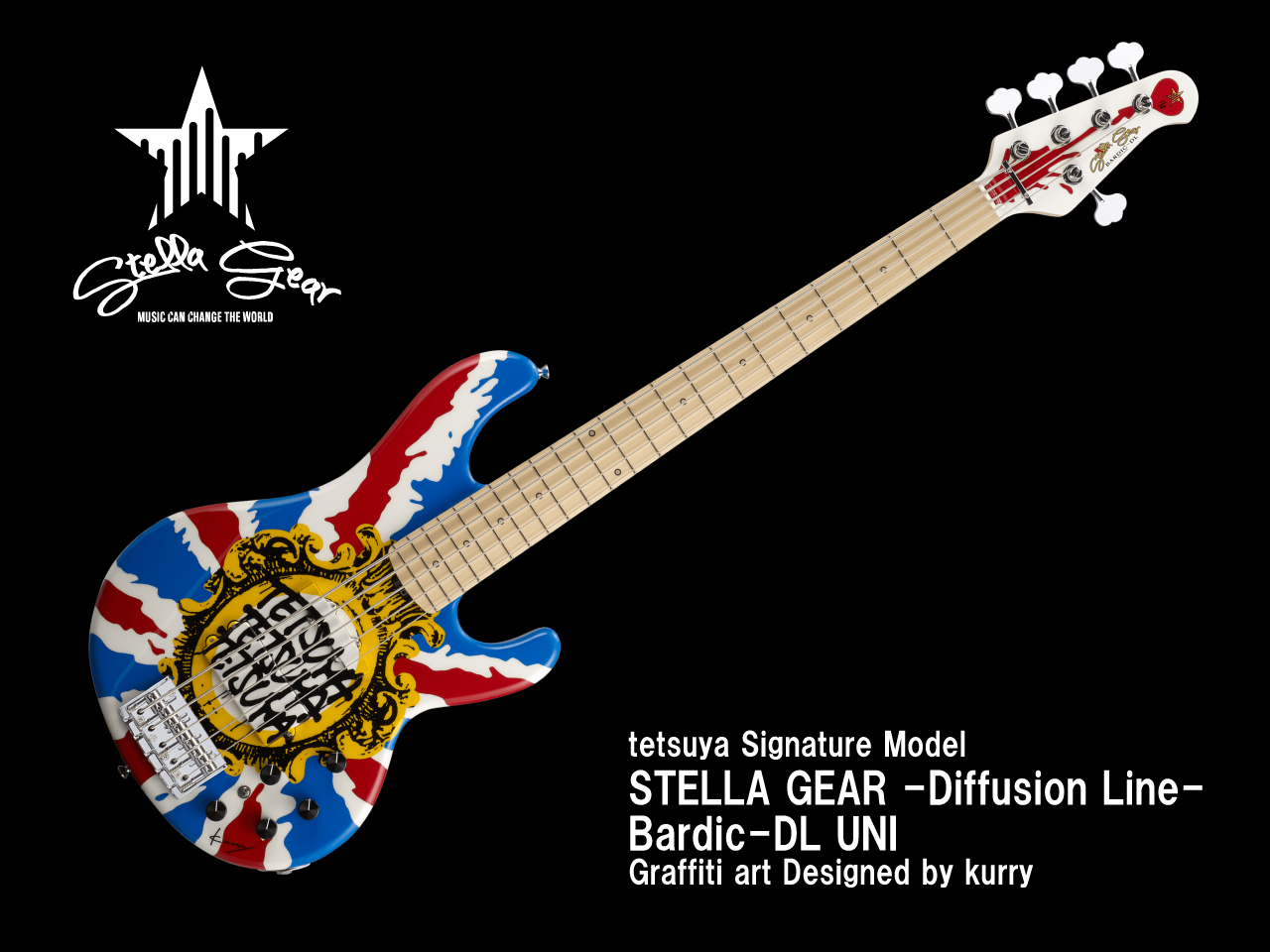 【受注生産】STELLA GEAR(スレラギア) -Diffusion Line- Bardic-DL UNI / Graffiti art Designed by kurry (L’Arc～en～Ciel/tetsuyaモデル)