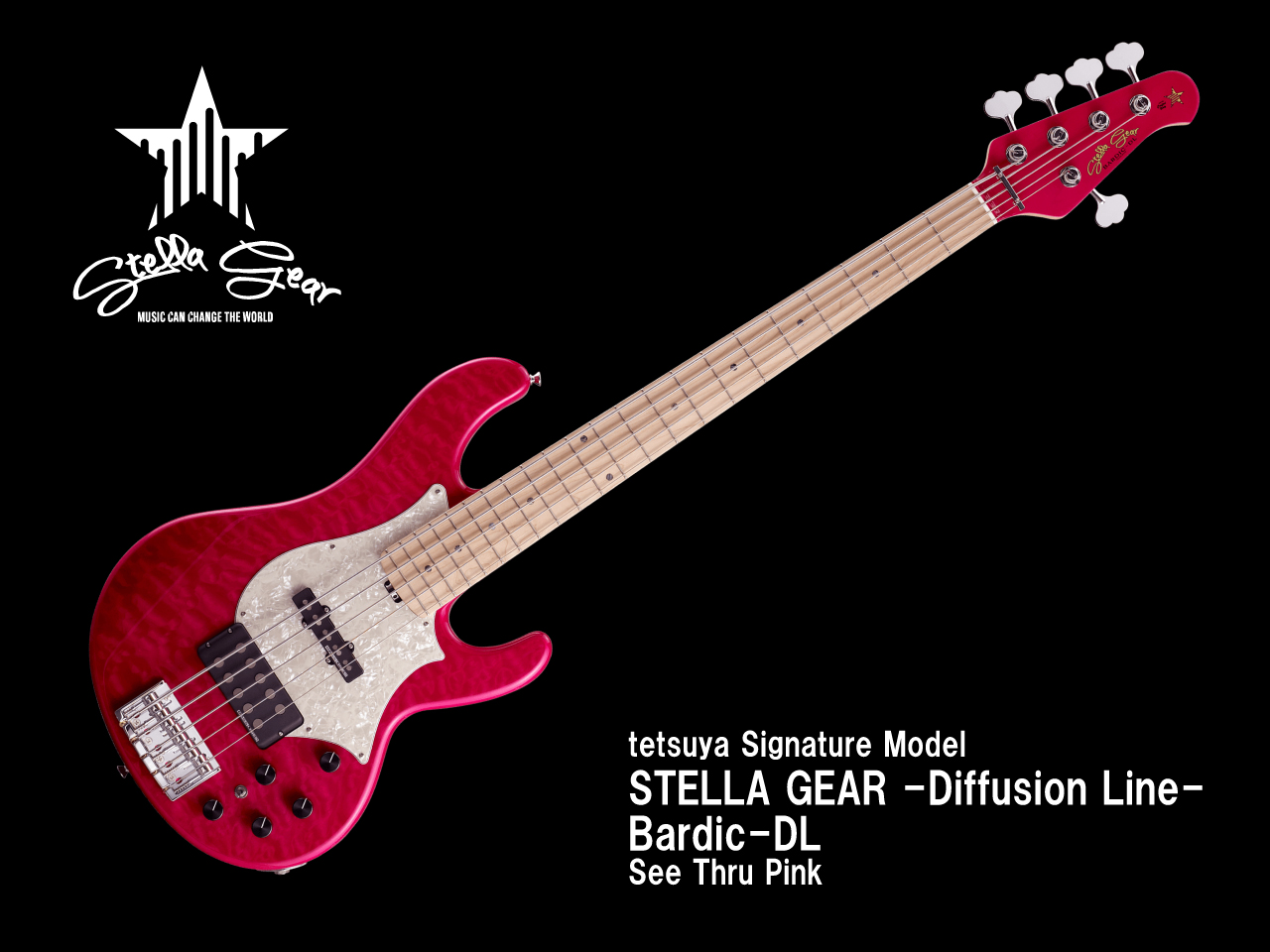 【受注生産】STELLA GEAR(スレラギア) -Diffusion Line- Bardic-DL / See Thru Pink (L’Arc～en～Ciel/tetsuyaモデル)