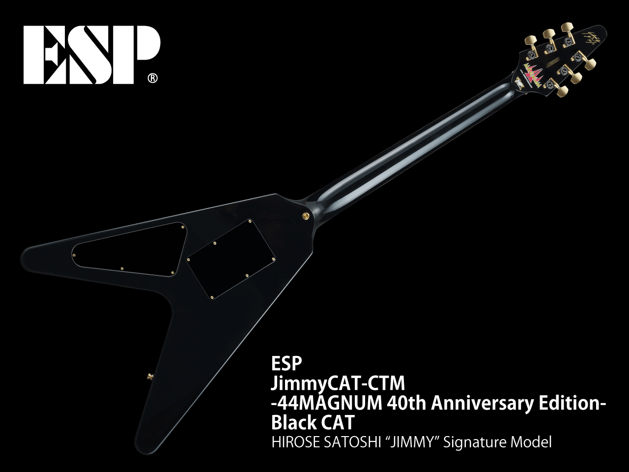 【受注生産/2024年4月4日(木)までの完全期間限定生産】ESP(イーエスピー) JimmyCAT-CTM -44MAGNUM 40th Anniversary Edition- / Black CAT