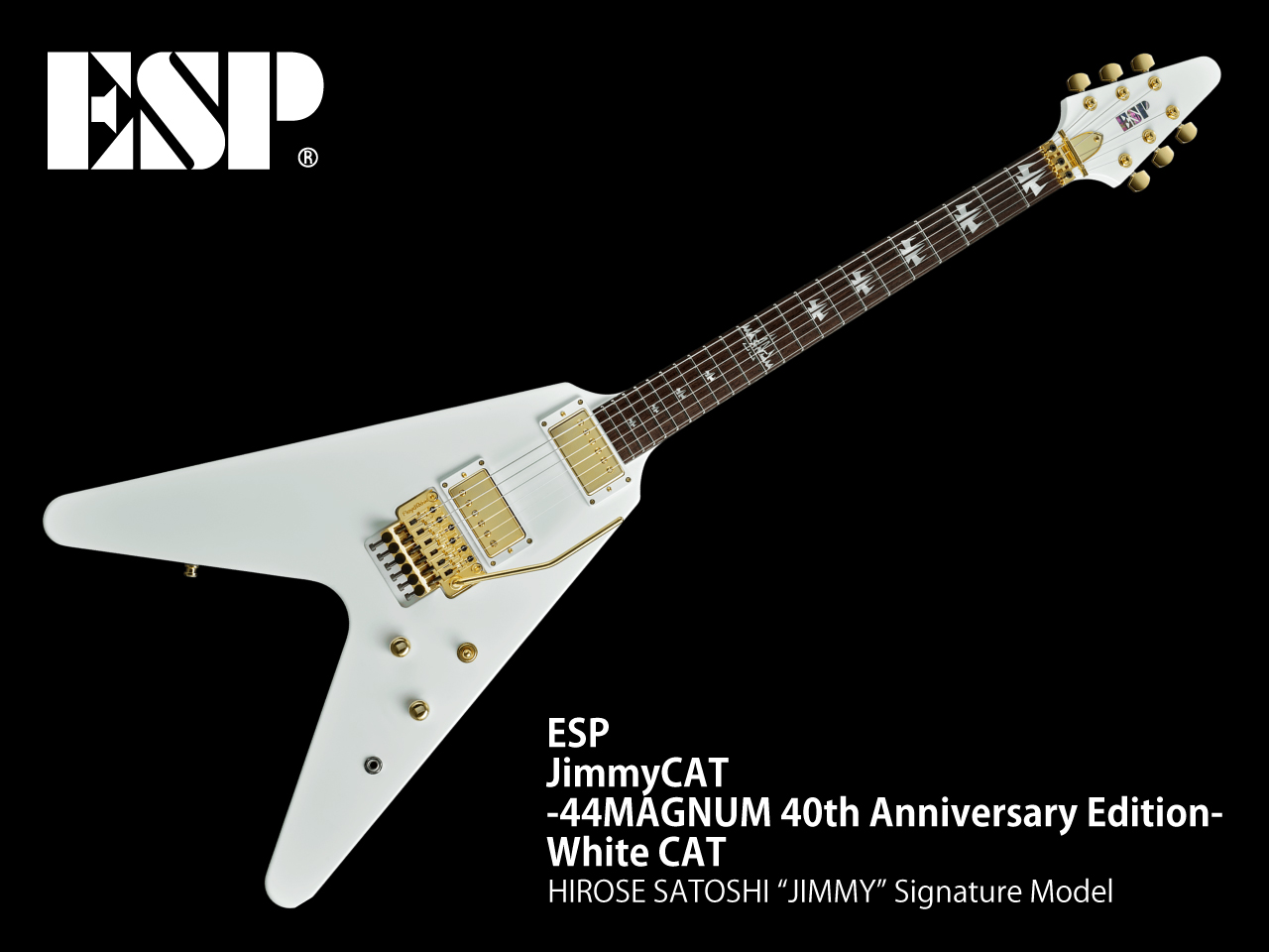 【受注生産/2024年4月4日(木)までの完全期間限定生産】ESP(イーエスピー) JimmyCAT -44MAGNUM 40th Anniversary Edition- / White CAT