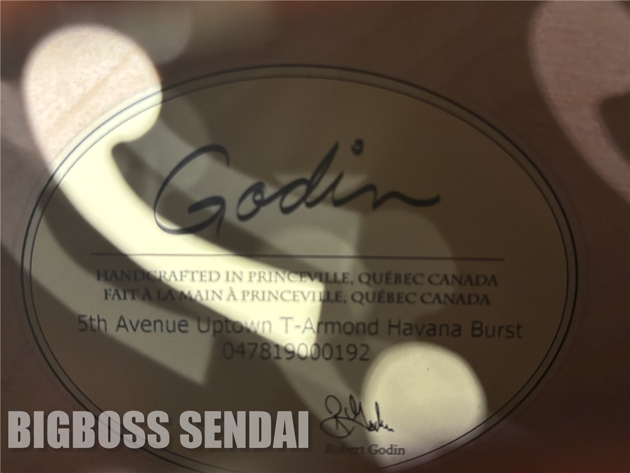 【即納可能】Godin(ゴダン)5th Ave Uptown T-Armond Havana Burst 仙台店【ハロウィン タイムセール開催中 | 10月1日(火)～10月31日(木)まで 】