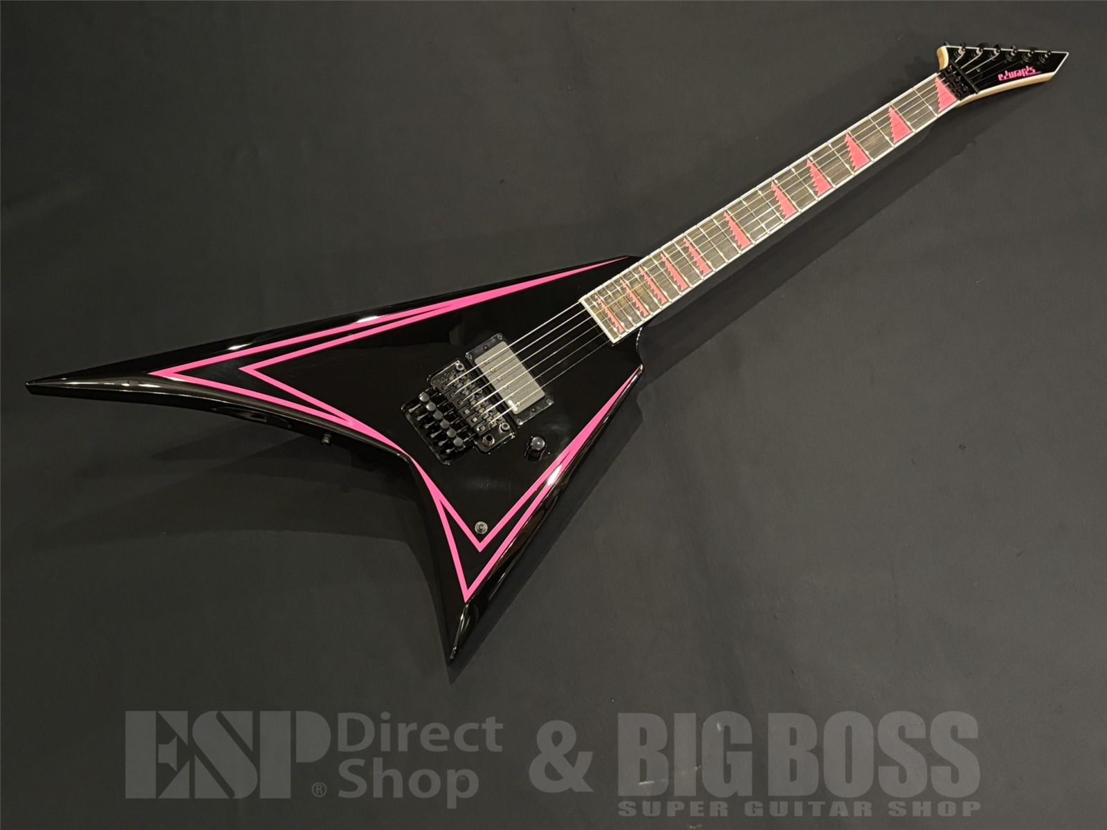 【即納可能】EDWARDS (エドワーズ) E-ALEXI PINK SAWTOOTH / Black with Pink Pin Stripe 京都店