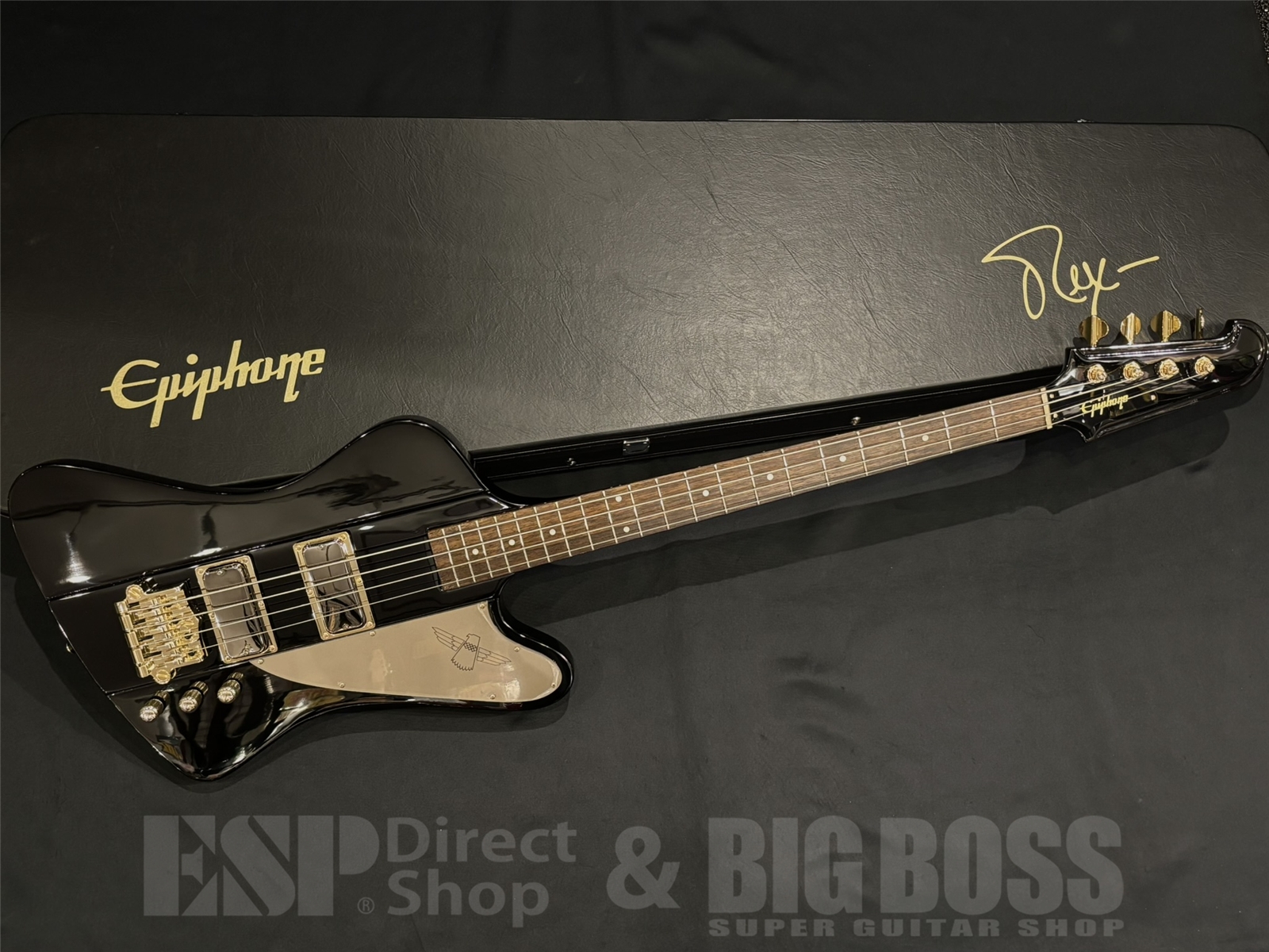 【USED/即納可能】Epiphone(エピフォン)Rex Brown Signature Thunderbird / Black 京都店