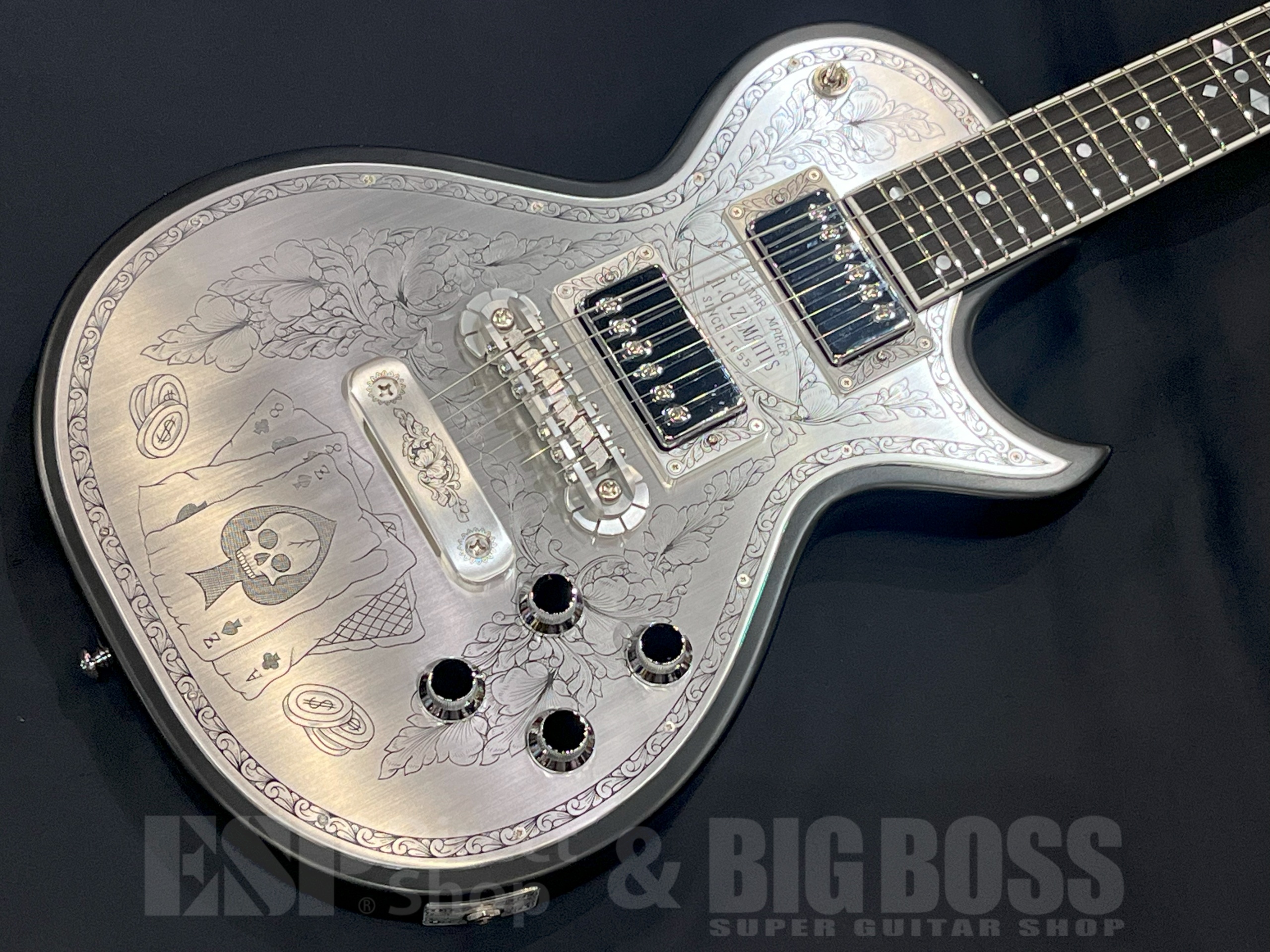 【即納可能】Zemaitis(ゼマイティス) MFG-AC-24 Aces & Eights / Black 大阪店