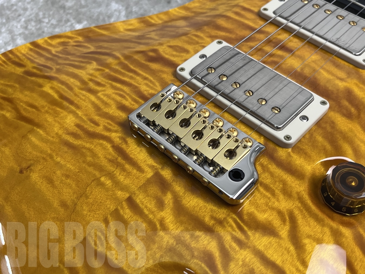 【即納可能】Paul Reed Smith  (ポールリードスミス/PRS) Wood Library Custom 24 / Santana Yellow (S/N 0383614)