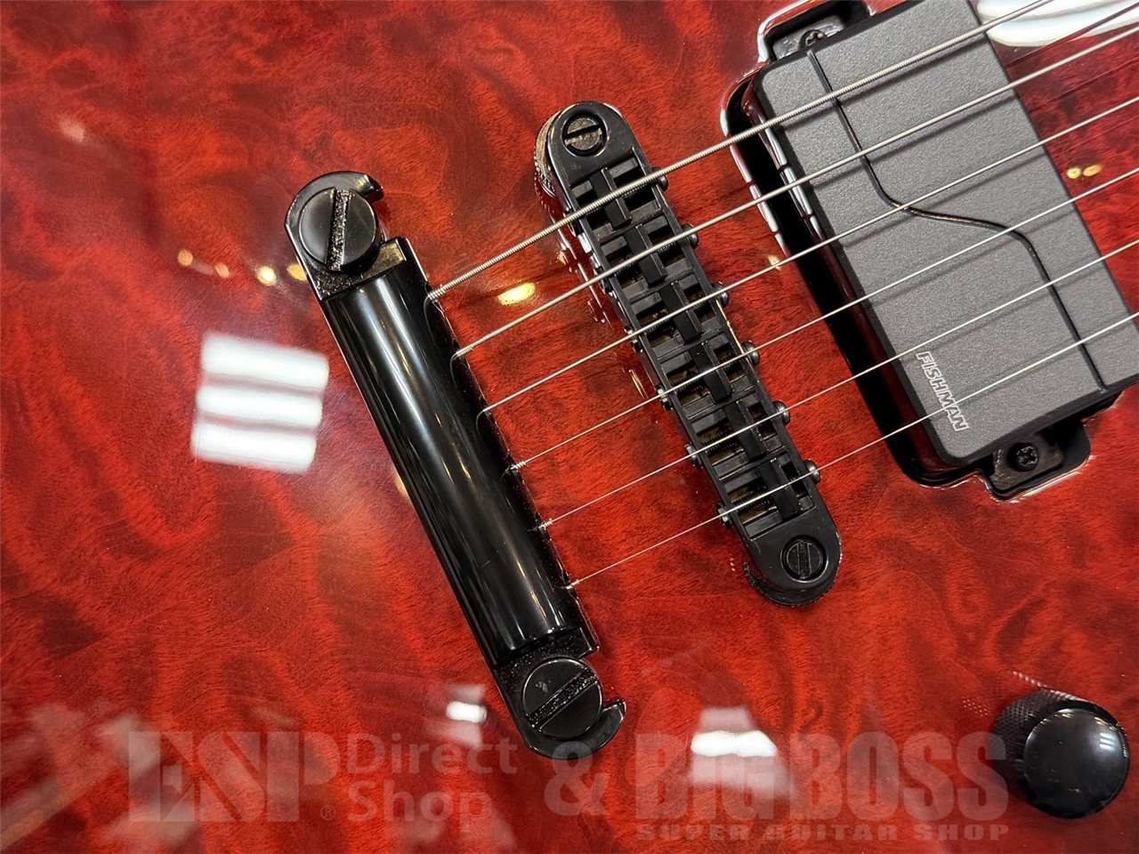【即納可能】E-II EC QM FL/See Thru Black Cherry Sunburst GWS - 5