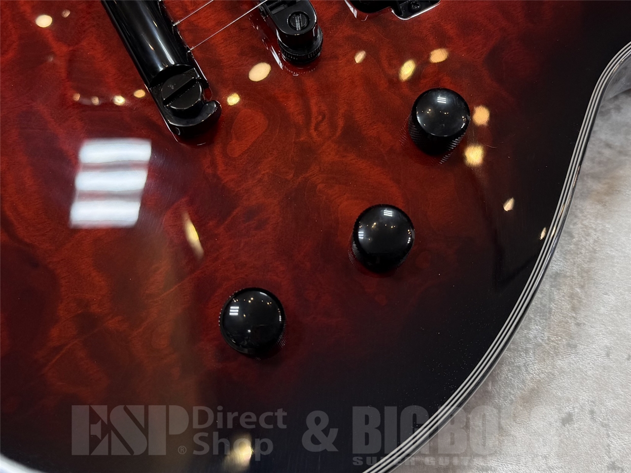 【即納可能】E-II EC QM FL/See Thru Black Cherry Sunburst GWS - 7