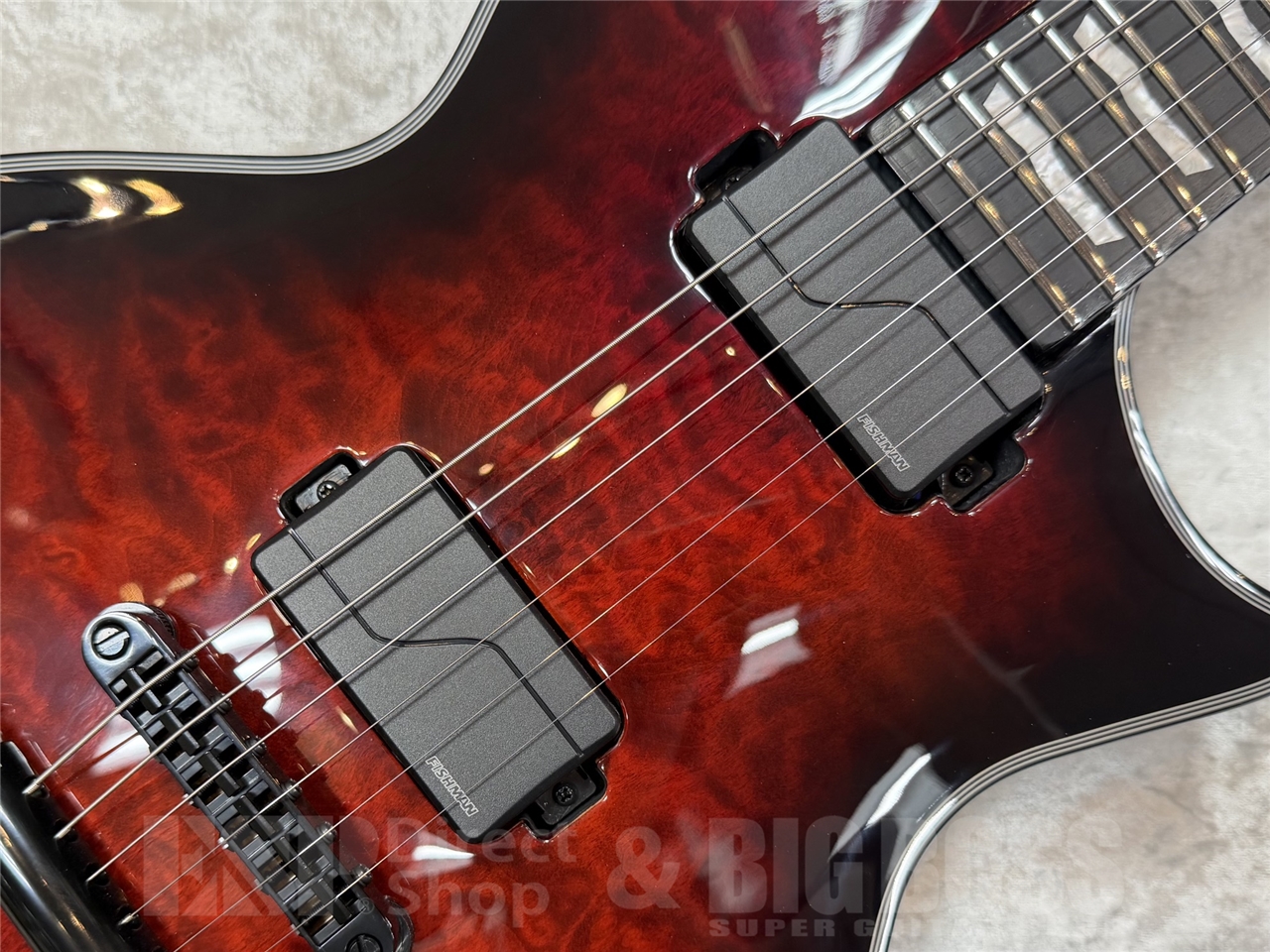 【即納可能】E-II EC QM FL/See Thru Black Cherry Sunburst GWS - 6