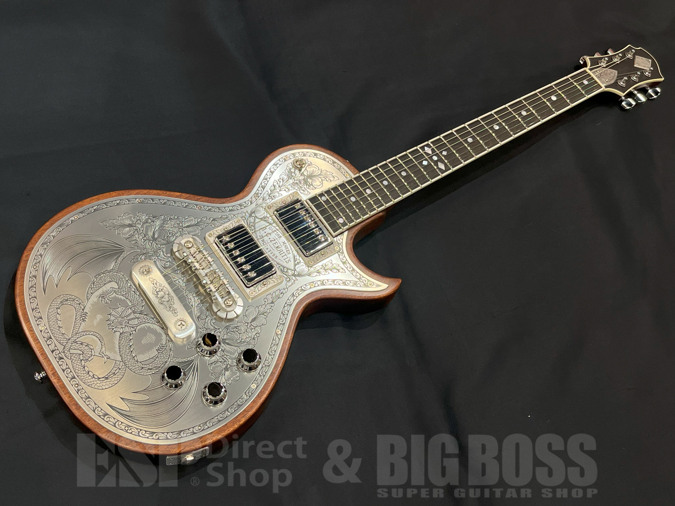 【即納可能】Zemaitis(ゼマイティス) MFG-AC-24 Dragon & Heart / Natural 大阪店