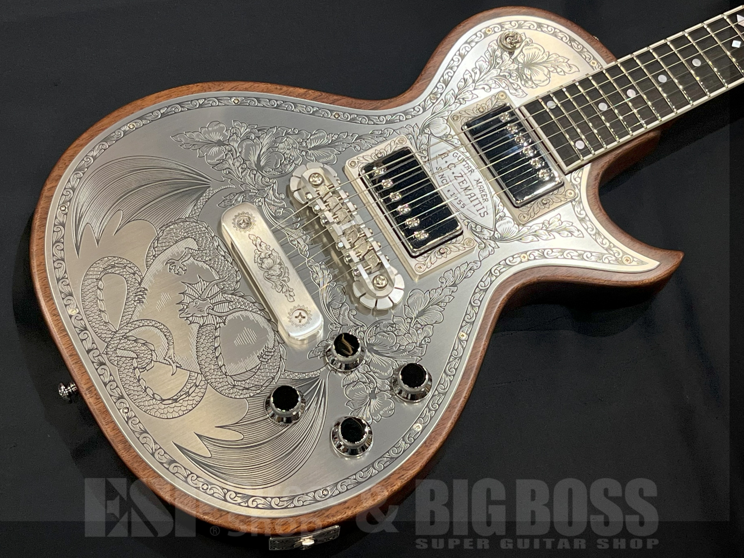 【即納可能】Zemaitis(ゼマイティス) MFG-AC-24 Dragon & Heart / Natural 大阪店