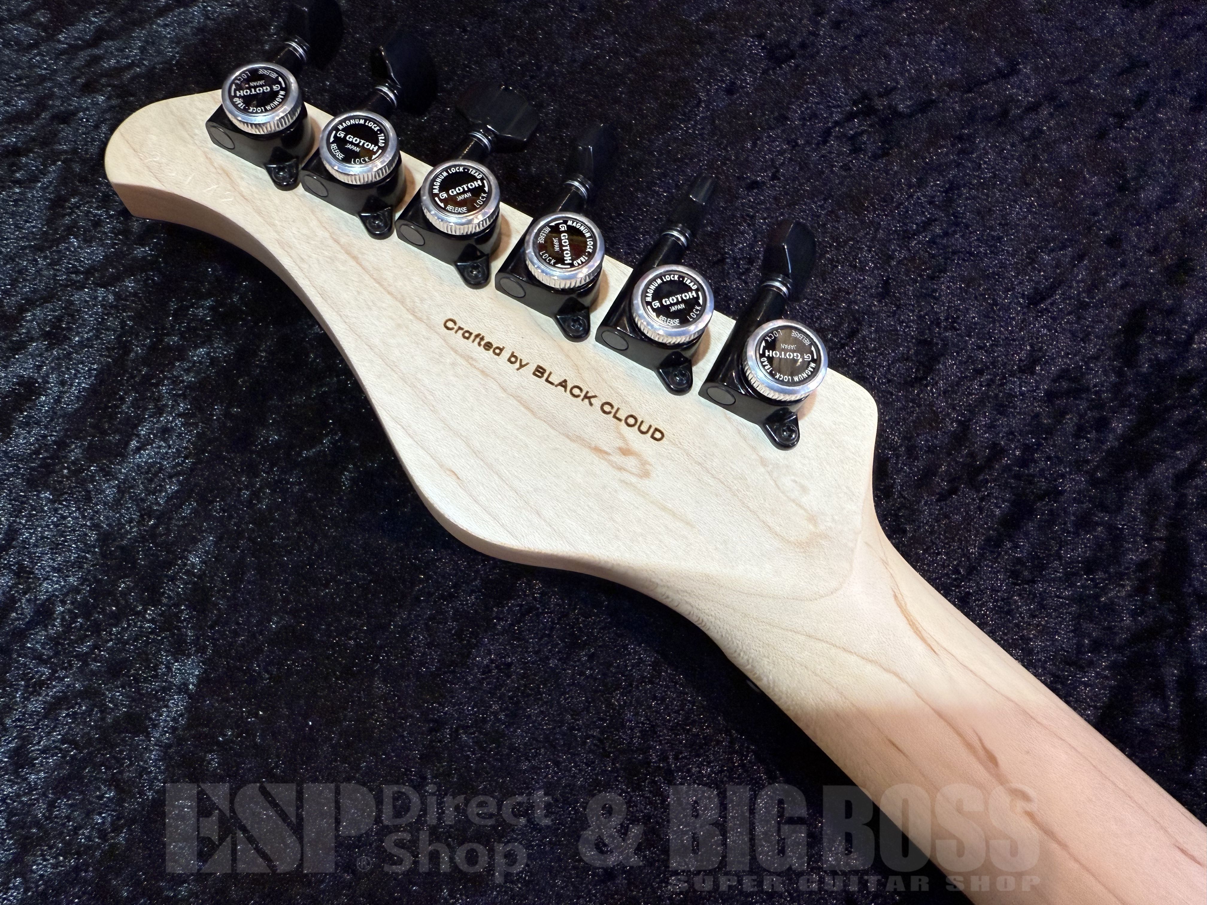 【即納可能】 Black Smoker (ブラックスモーカー) Futura-S HH 4A Flame Maple Top , Fiji Mahogany Back【Stem Wave Black】 福岡店