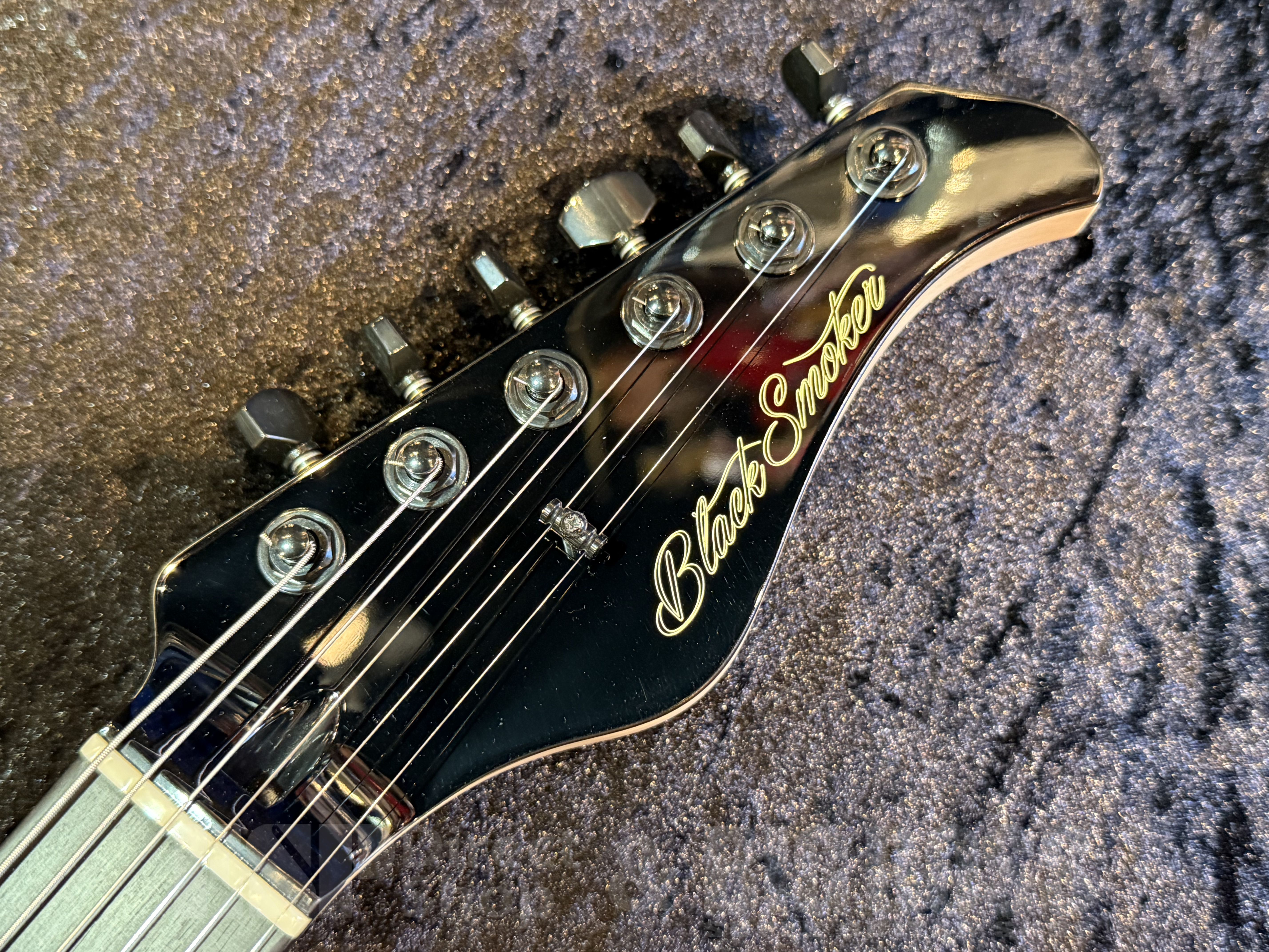 【即納可能】 Black Smoker (ブラックスモーカー) Futura-S HH 4A Flame Maple Top , Fiji Mahogany Back【Stem Wave Black】 福岡店