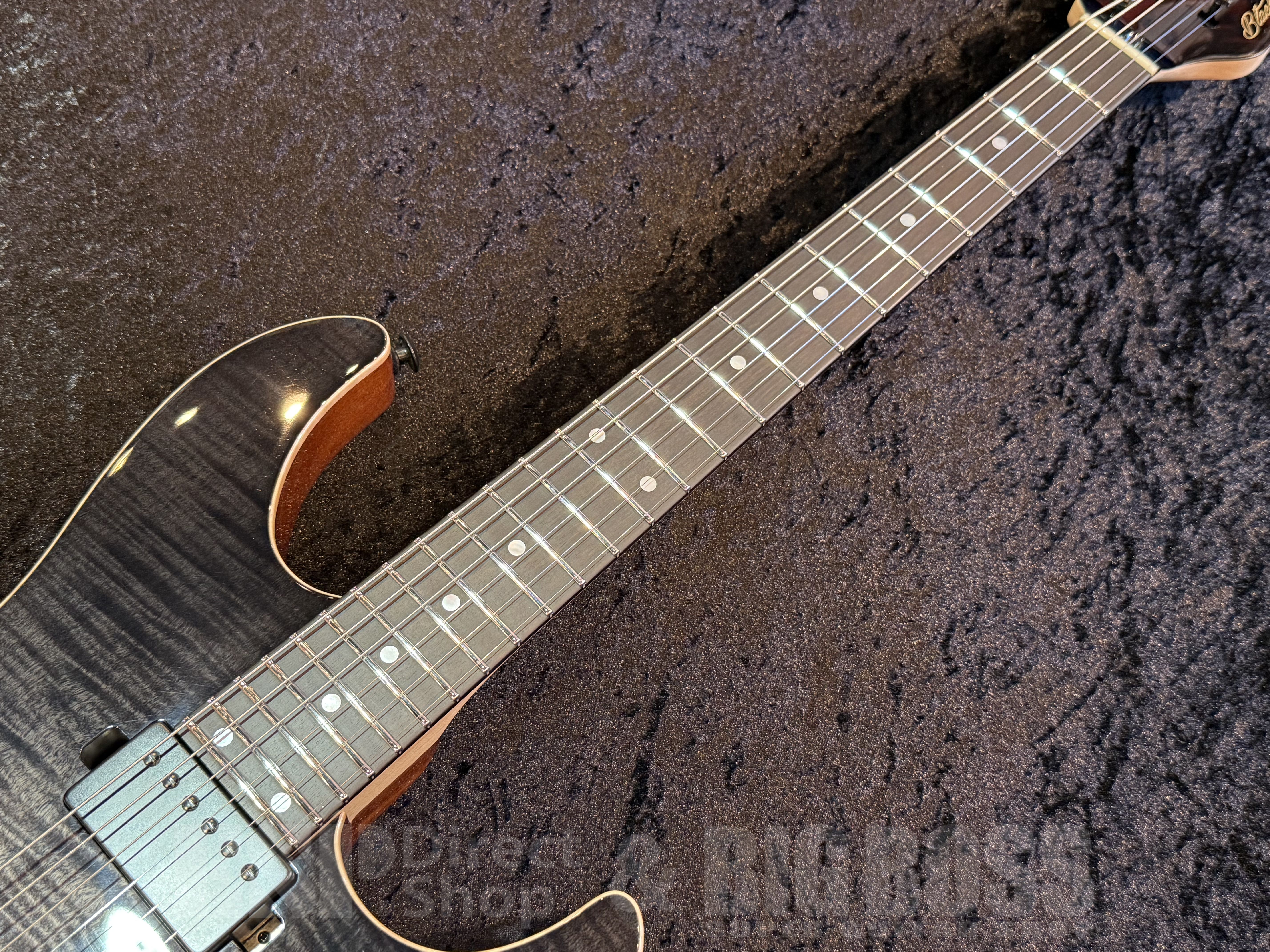 【即納可能】 Black Smoker (ブラックスモーカー) Futura-S HH 4A Flame Maple Top , Fiji Mahogany Back【Stem Wave Black】 福岡店