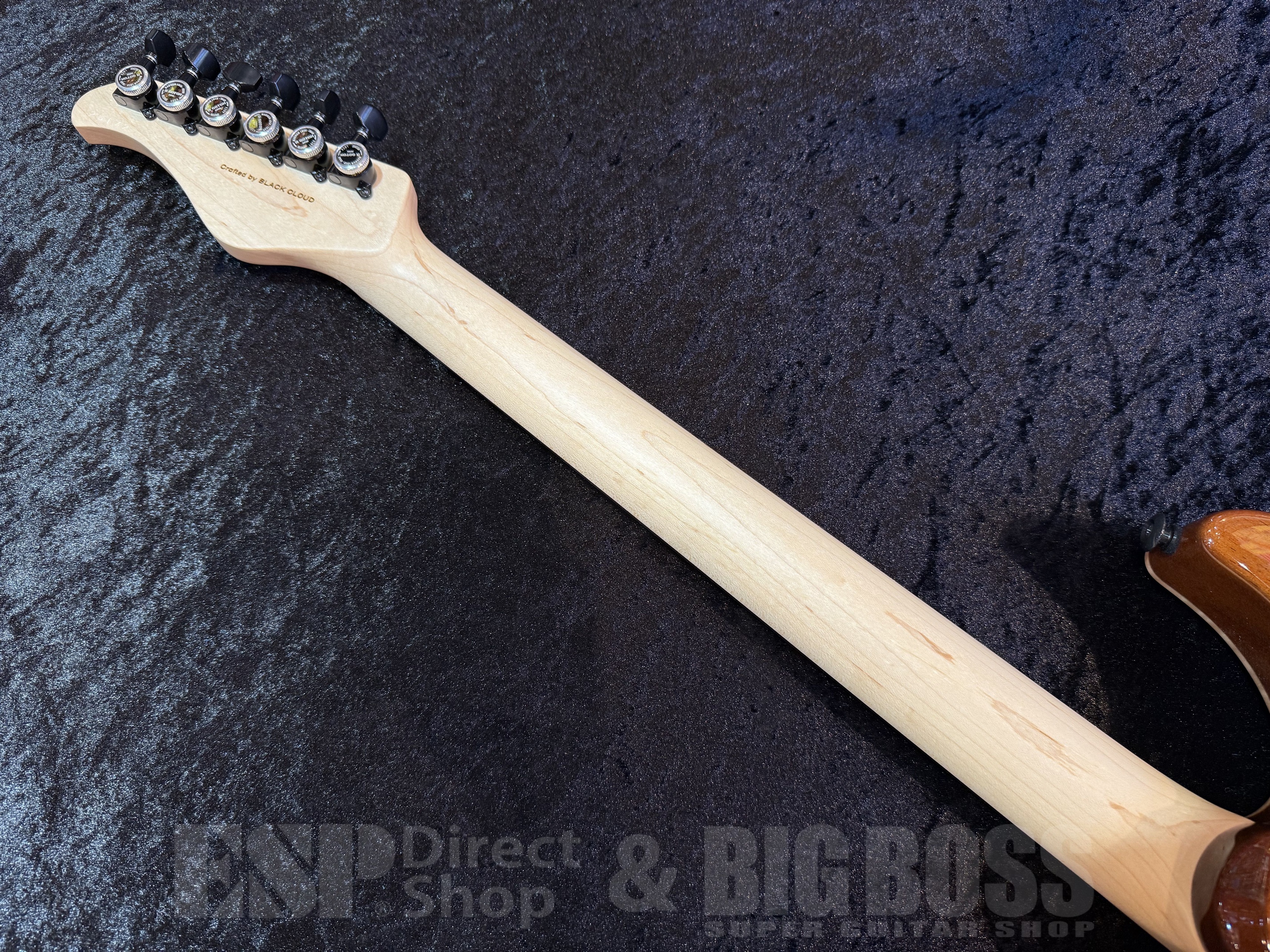 【即納可能】 Black Smoker (ブラックスモーカー) Futura-S HH 4A Flame Maple Top , Fiji Mahogany Back【Stem Wave Black】 福岡店