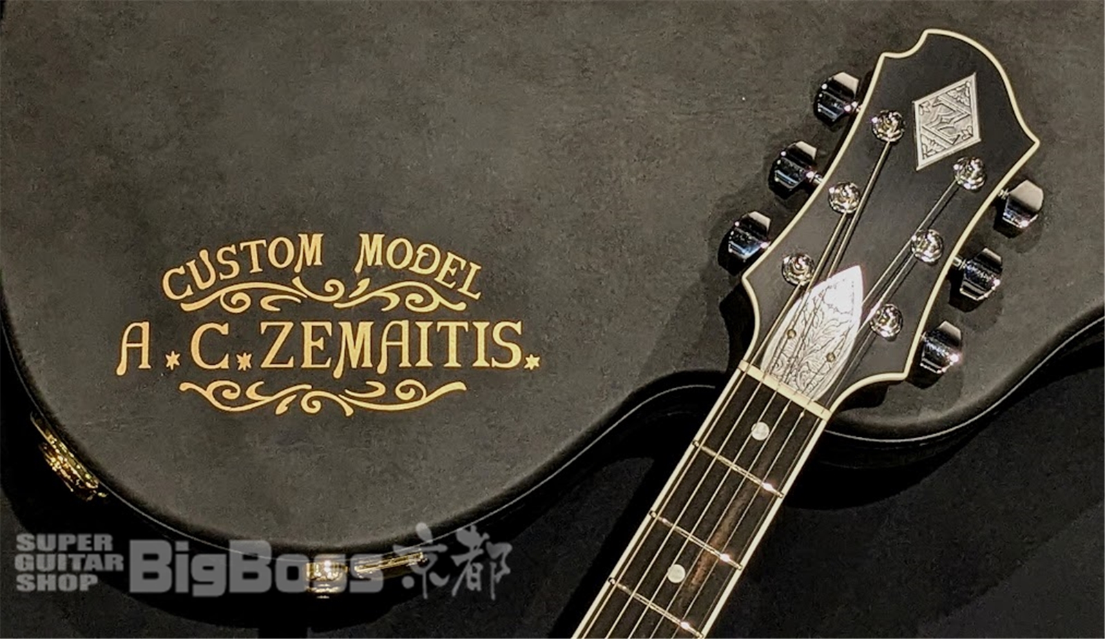 【即納可能】Zemaitis(ゼマイティス) MFG-AC-24 Diamond & Z / Black 京都店