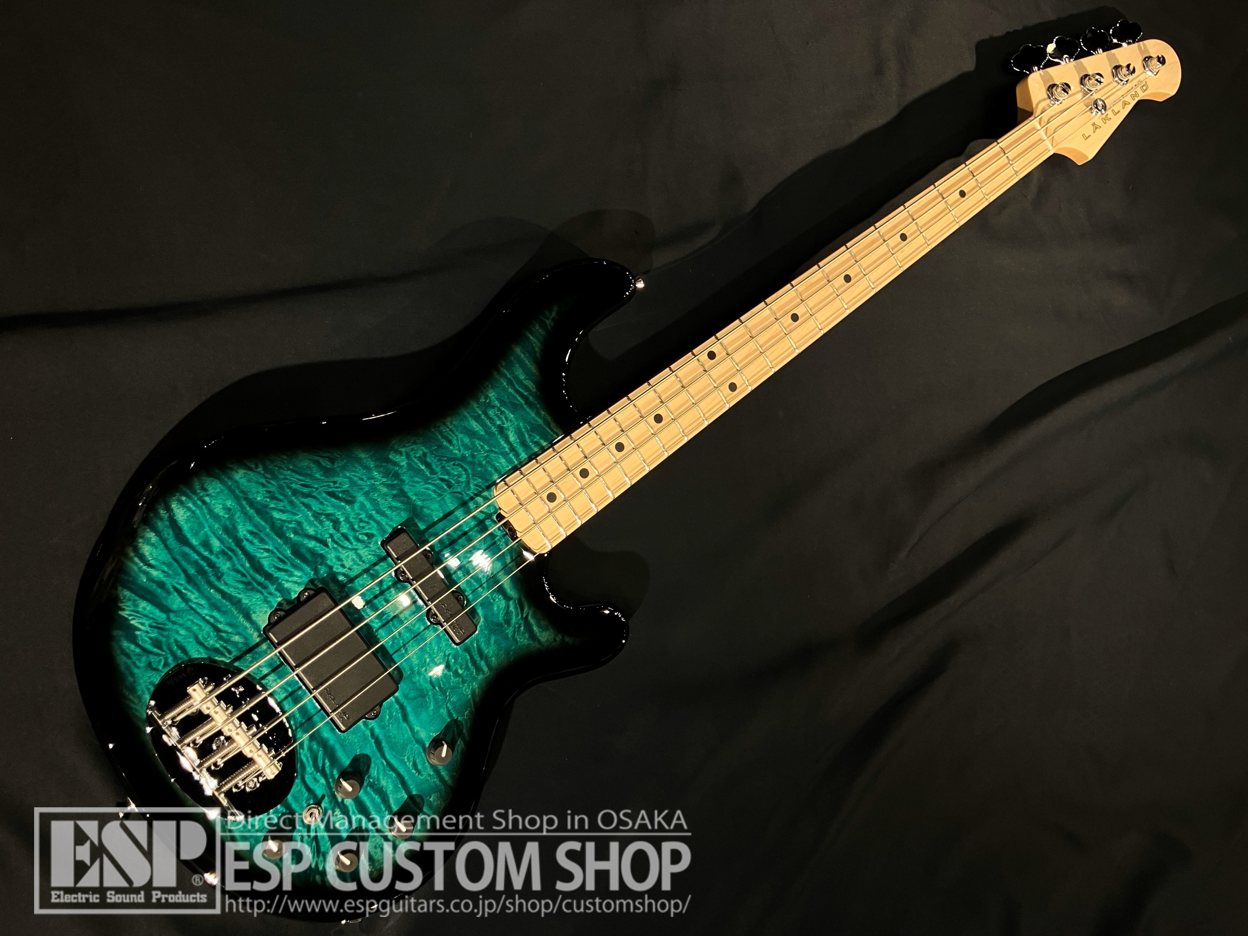 【即納可能】LAKLAND(レイクランド) SL44-94 Deluxe (Maple FB) / Teal Green Sunburst 大阪店