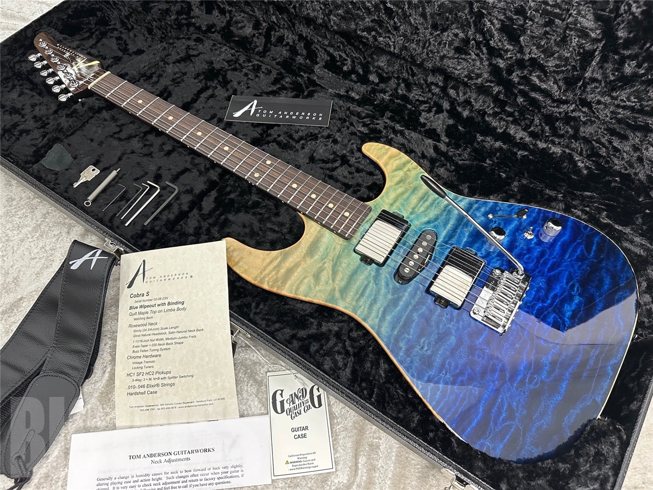 【即納可能/中古品】Tom Anderson(トムアンダーソン) Cobra S Blue Wipeout with Binding #02-08-23N お茶の水駅前店(東京)