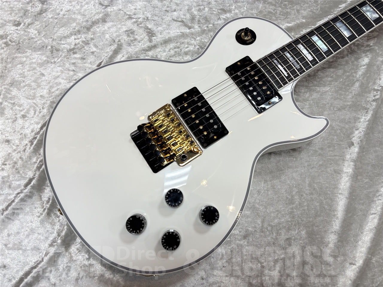 【USED/即納可能】Gibson Custom Shop Dealer Select Les Paul Axcess Custom Floyd Rose /Gloss Alpine White GWS - 2