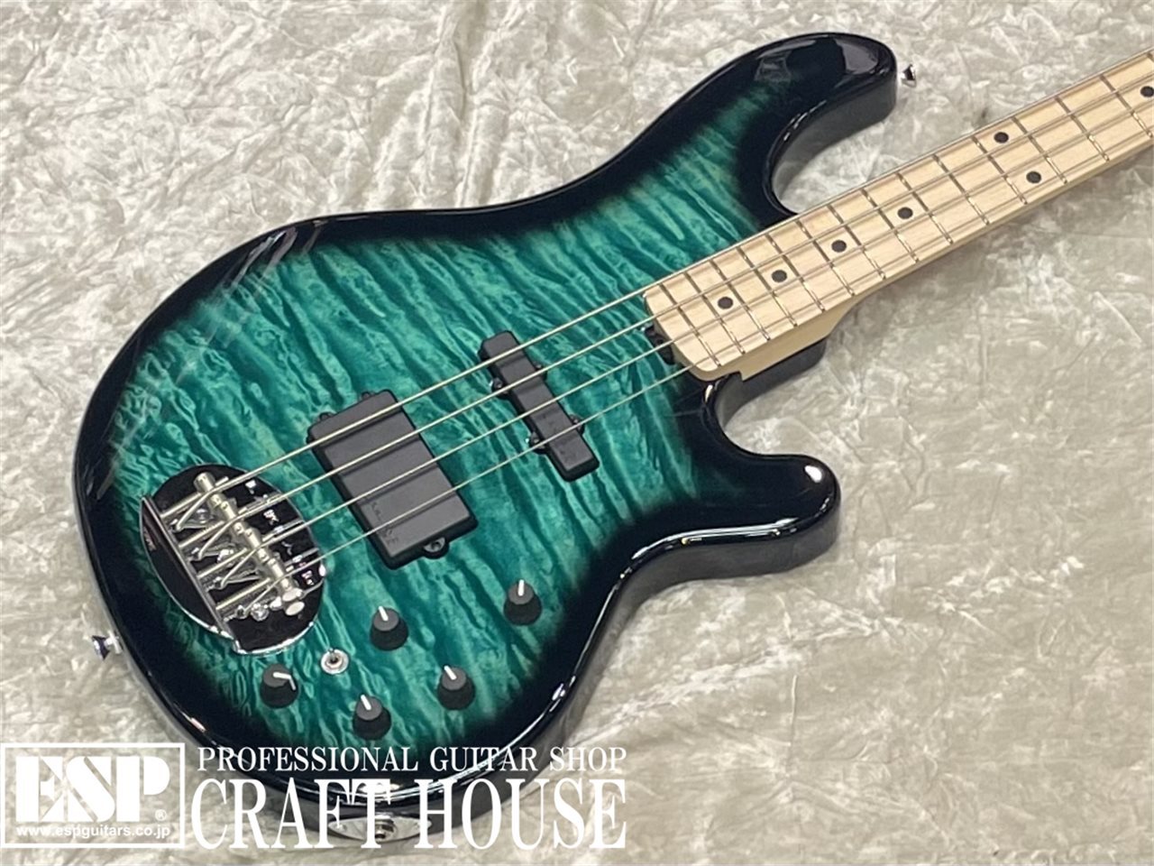 【即納可能】Lakland SL44-94 Deluxe Poplar Burl / Teal Green Sunburst　渋谷店