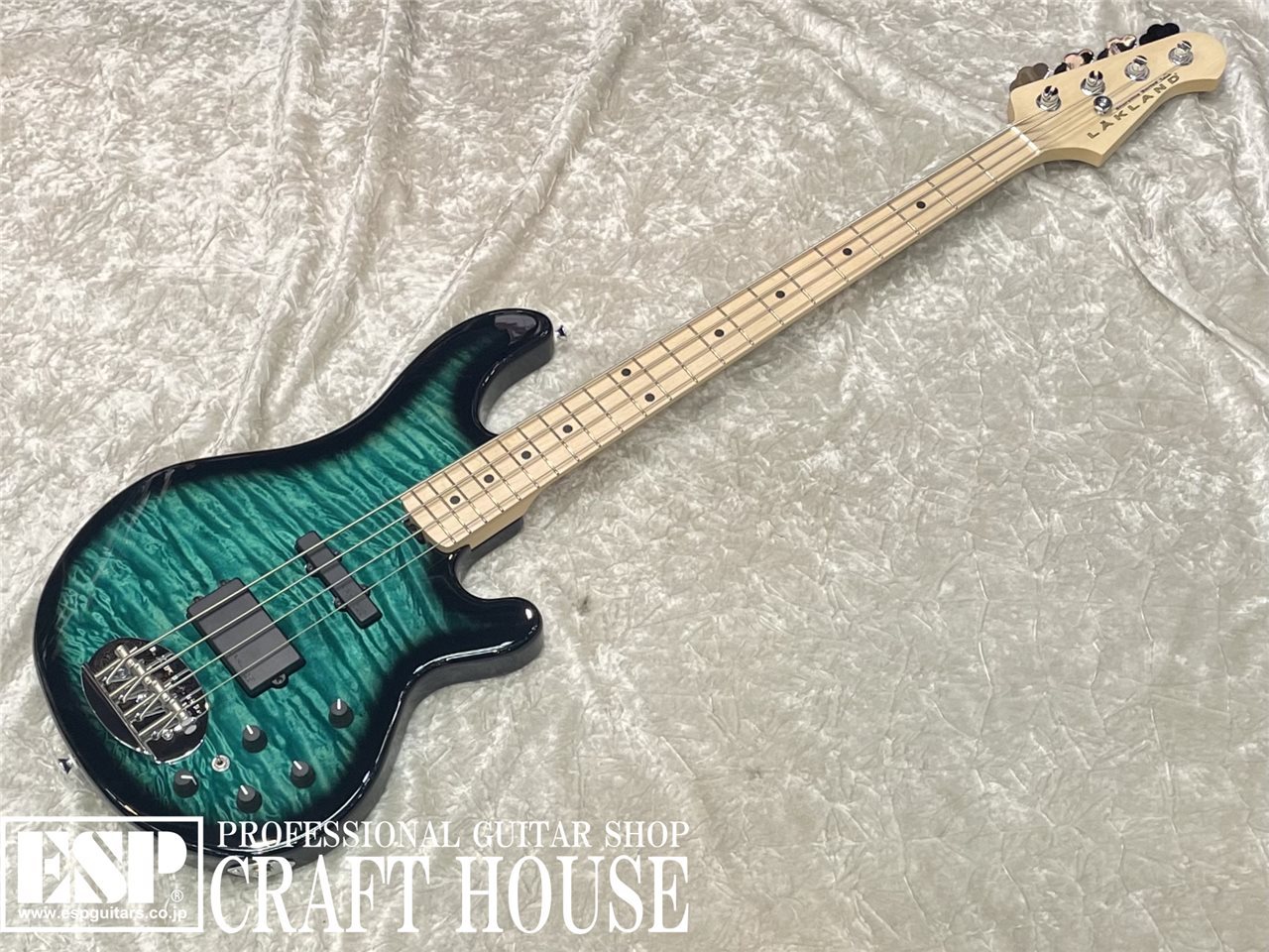 【即納可能】Lakland SL44-94 Deluxe Poplar Burl / Teal Green Sunburst　渋谷店