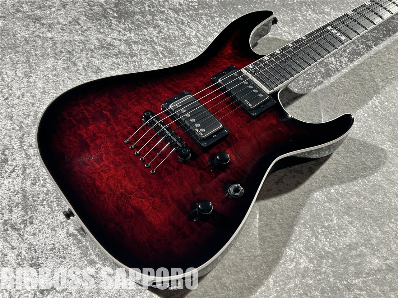 【即納可能】 E-II(イーツー) HORIZON NT-II (See Thru Black Cherry Sunburst) 札幌店