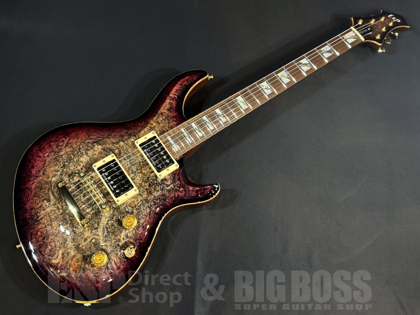 【即納可能】ESP(イーエスピー) MYSTIQUE-CTM Burled Maple / Reptile Red Burst 大阪店