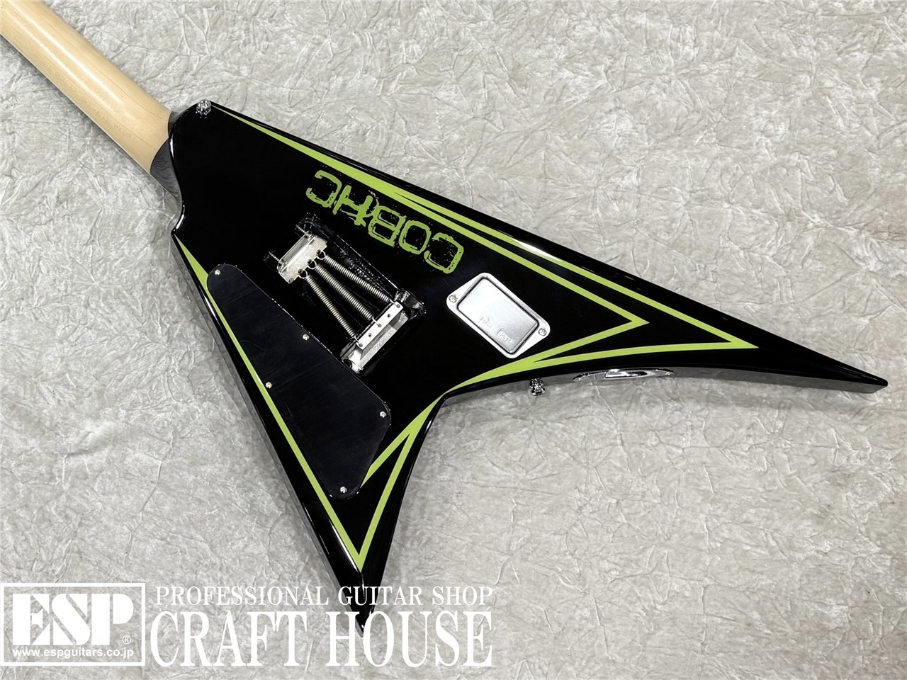 【即納可能】 EDWARDS E-ALEXI GREENY / Black with Lime Green Pinstripe & Skull　渋谷店