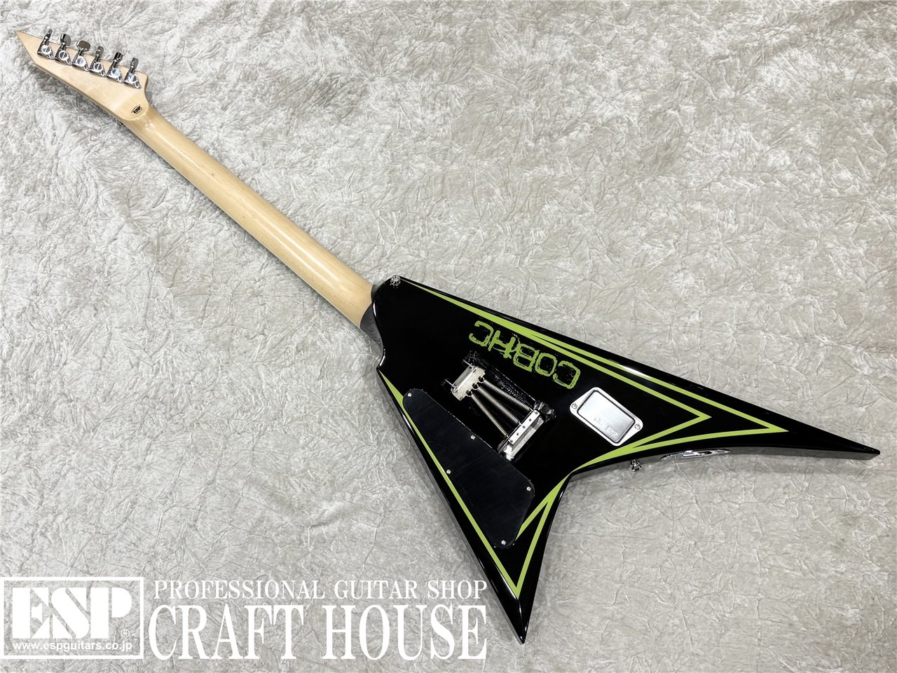 【即納可能】 EDWARDS E-ALEXI GREENY / Black with Lime Green Pinstripe & Skull　渋谷店