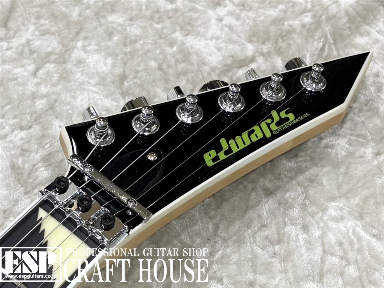 【即納可能】 EDWARDS E-ALEXI GREENY / Black with Lime Green Pinstripe & Skull　渋谷店