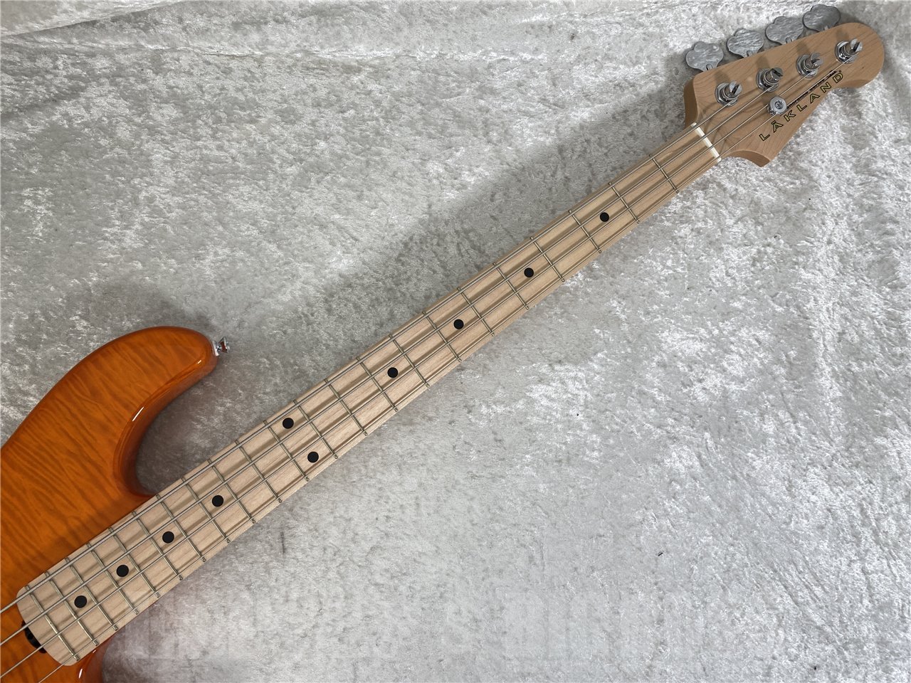 【即納可能】LAKLAND(レイクランド) SL44-94 Deluxe /Maple Finger Board (Amber Translucent) お茶の水駅前店(東京)