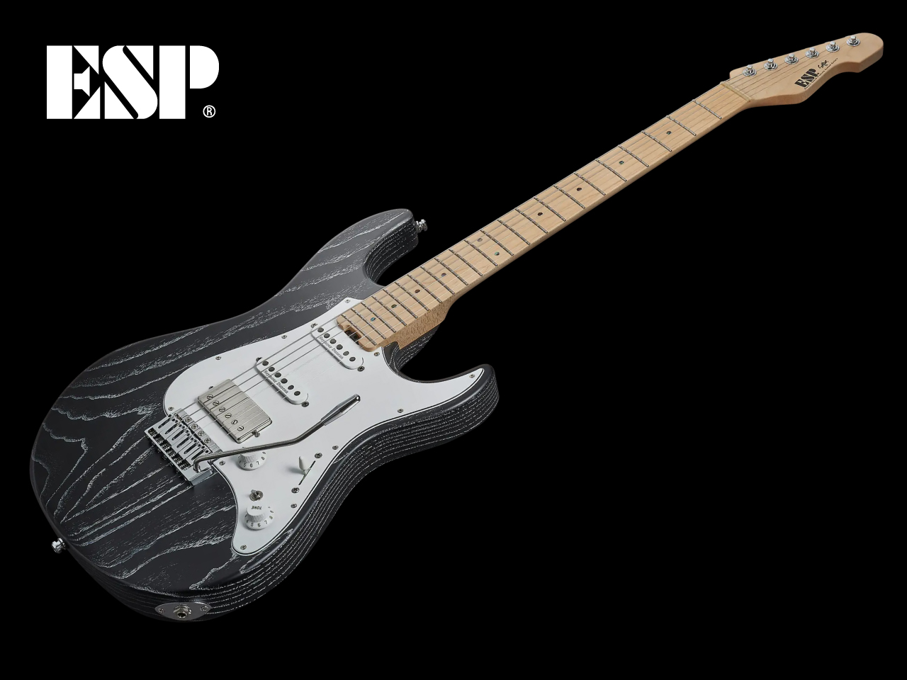 【受注生産】ESP(イーエスピー) SNAPPER-AS (Black w/White Filler)