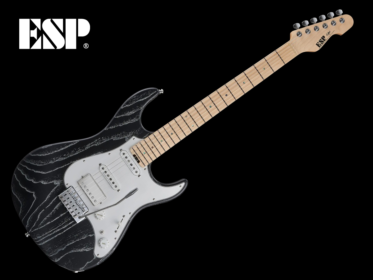 【受注生産】ESP(イーエスピー) SNAPPER-AS (Black w/White Filler)