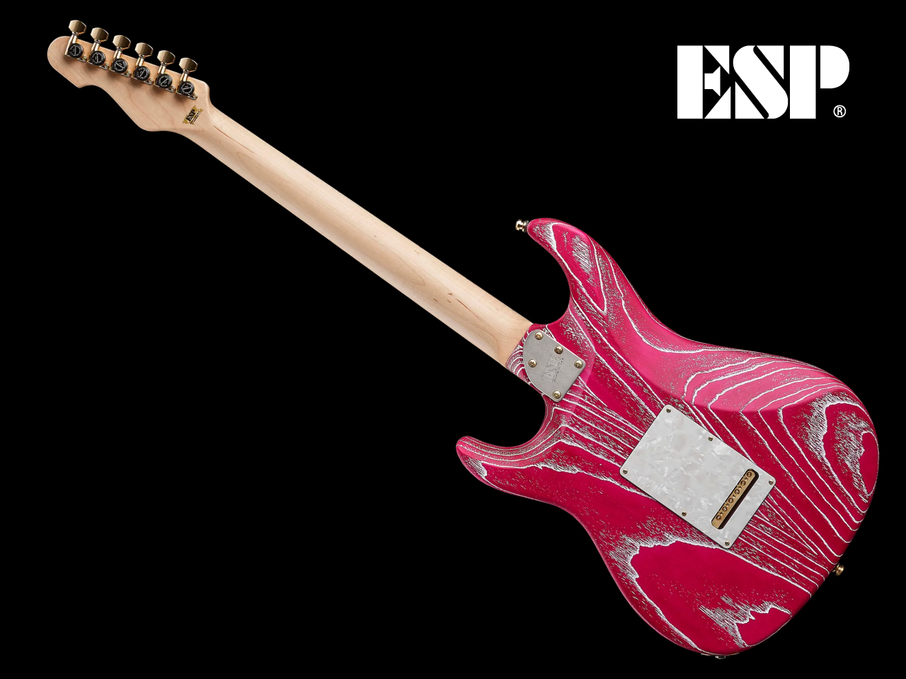【受注生産】ESP(イーエスピー) SNAPPER-AS (Driftwood Pink w/White Filler)