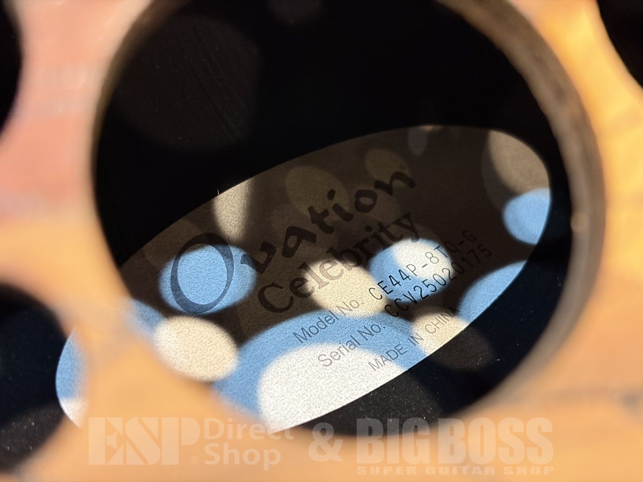 【即納可能】Ovation（オベーション）Celebrity Elite Exotic Mid Depth CE44P-8TQ【Blue Tranceparent Quilt】福岡店 - 10