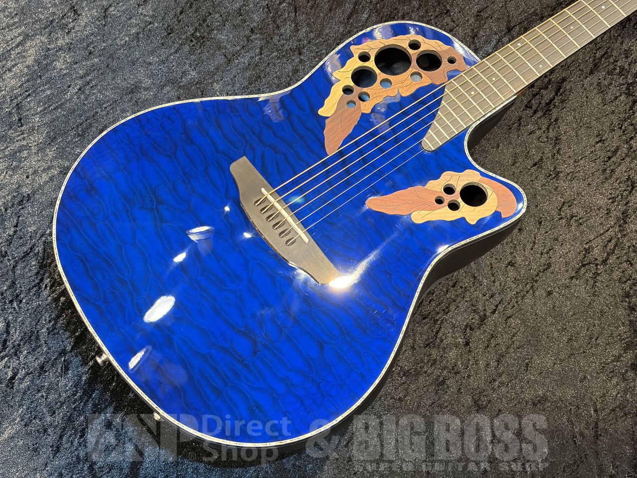 【即納可能】Ovation（オベーション）Celebrity Elite Exotic Mid Depth CE44P-8TQ【Blue Tranceparent Quilt】福岡店 - 2