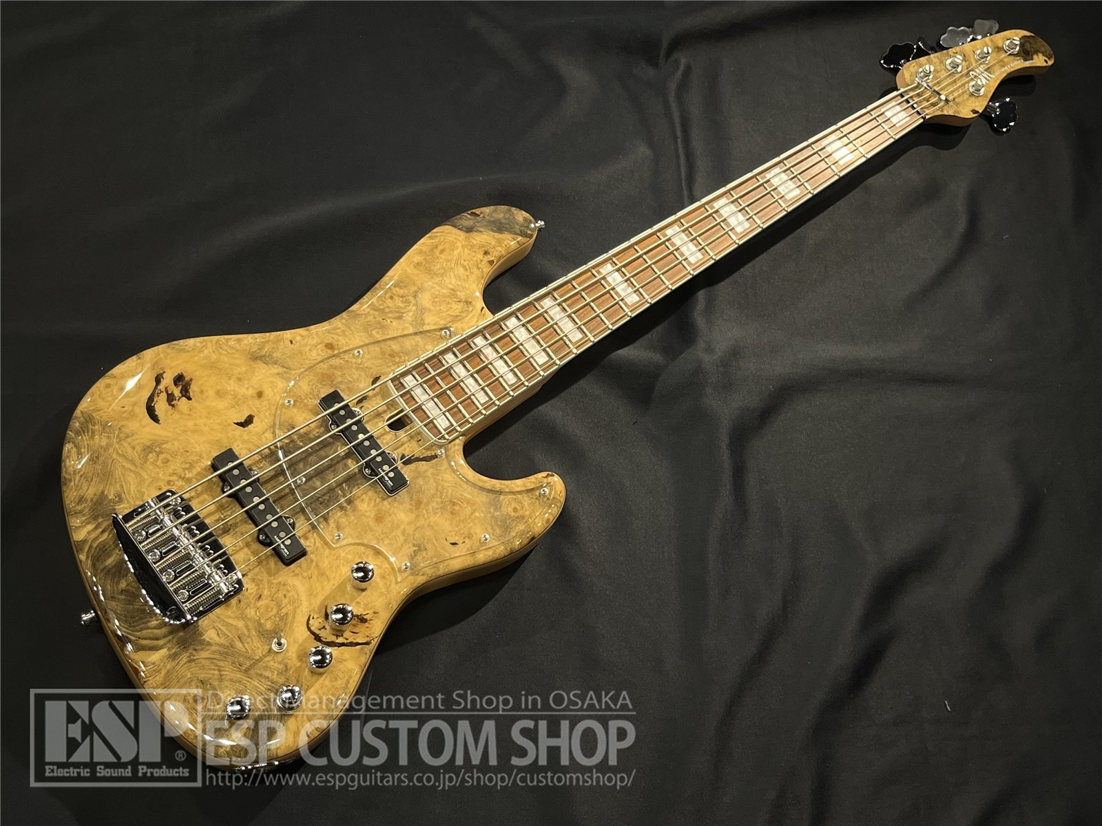 日本通販092s☆Mayones メイワンズ JABBA CUSTOM BB4 ナチュラル ジャズベース エレキベース ※中古 その他