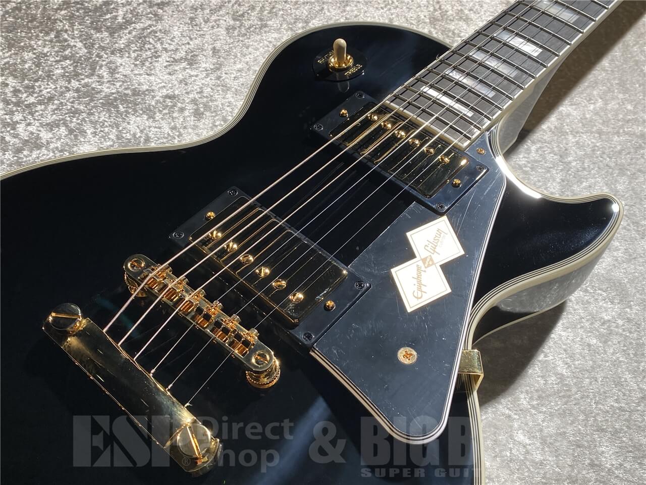 【即納可能】Epiphone(エピフォン) Inspired by Gibson Custom Les Paul Custom (Ebony) 札幌店