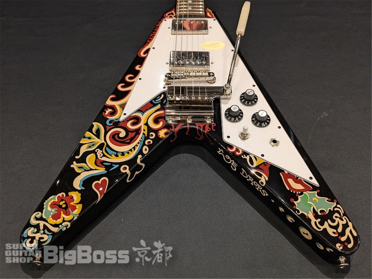 【即納可能】Epiphone(エピフォン) Jimi Hendrix Love Drops Flying V Inspired by Gibson Custom 京都店