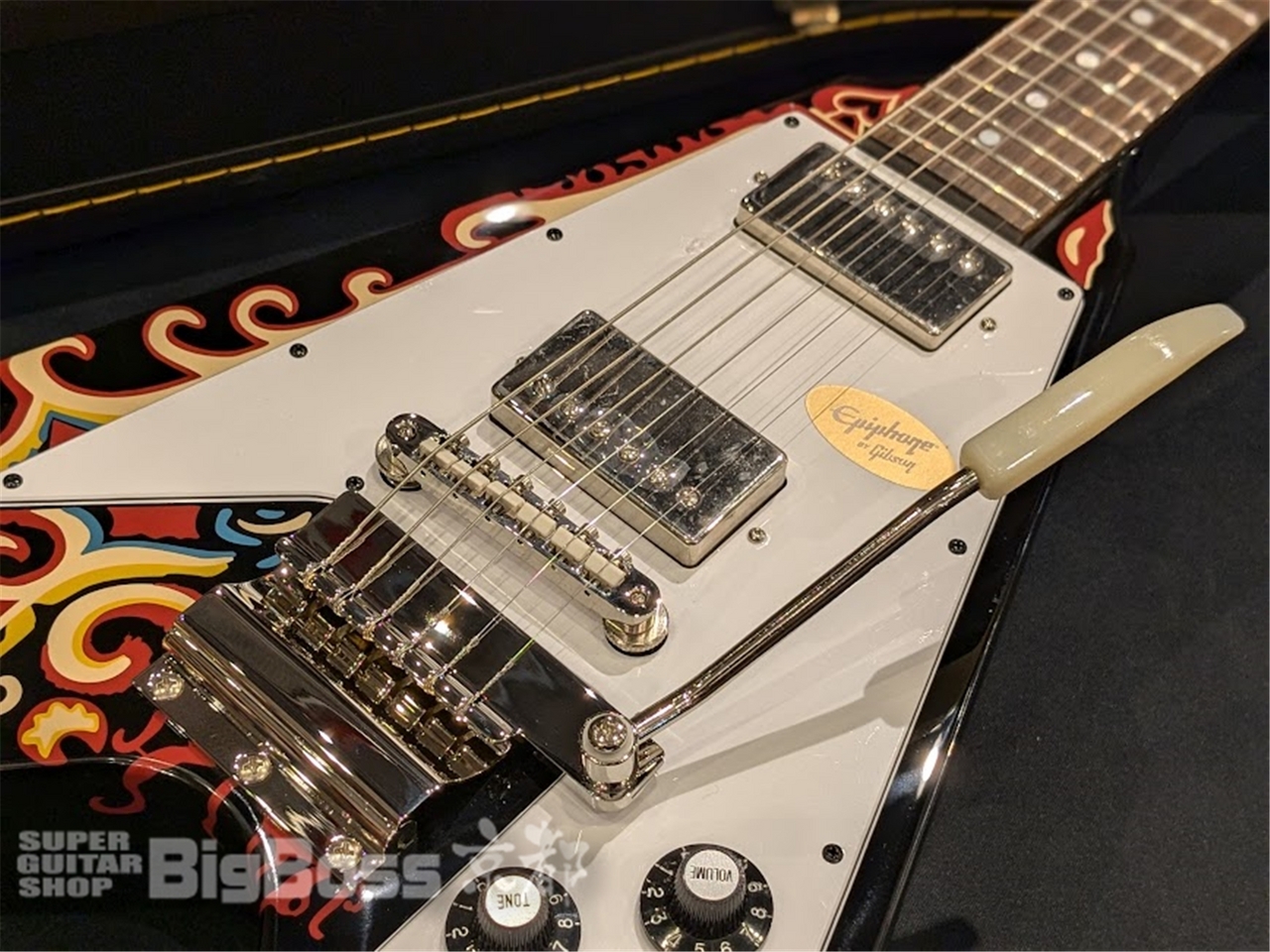 【即納可能】Epiphone(エピフォン) Jimi Hendrix Love Drops Flying V Inspired by Gibson Custom 京都店